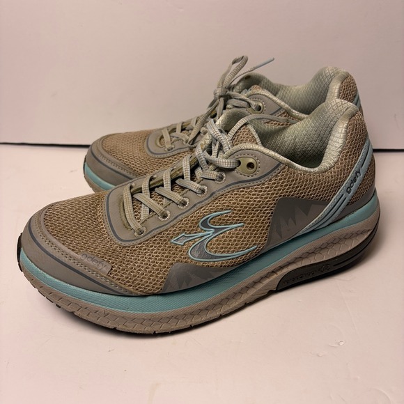 Gravity Defyer Shoes - Gravity Defyer G-Defy Mighty Walk Shoes Women's 9.5 Gray Blue Comfort Fit